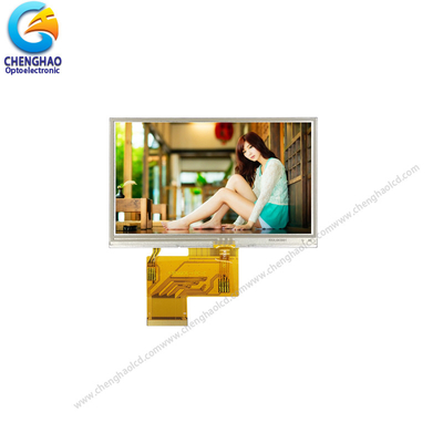 480x272 Resistif Dokunmatik Ekran Ekran Modülü RGB Arabirimi ile 4.3 Inç