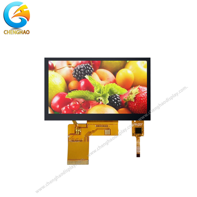 Kapasitif Küçük LCD Modülü 40pin CTP 4.3 Inch TFT LCD Ekranı