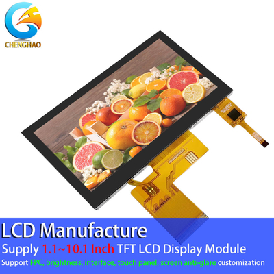 Ücretsiz Görüş Açısı LCD Dokunmatik Ekran Monitör 4.3 İnç FPC 40 Pin 800 * 480