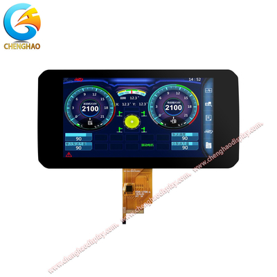 1000cd/m2 LCD Dokunmatik Ekran Özelleştirilmiş 7 inç 1024*600 Piksel IPS Tft