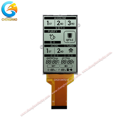 12 O' Clock Vieiwng Angle Monochrome LCD Panel With FPC Connector 150 Cd/M2 Parlaklık