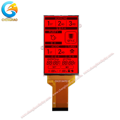 -20 +70 Geniş Sıcaklık LCD Ekran Modülü Transflektif 150 Cd/M2 Parlaklık