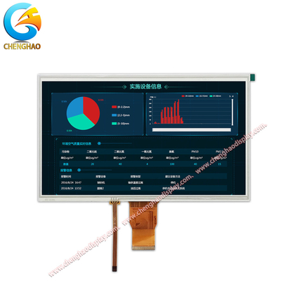 Tam Renkli Dokunmatik Ekran LCD Modülü Tft HDMI Arayüzü 50000h Yaşam Süresi 10.1 Inç