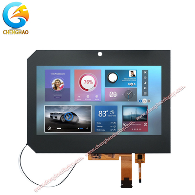 Özel dokunmatik cam kapağı ile 8 inç tam renkli LCD Ekran Modülü