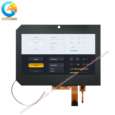 8 inç ekran ekranı LVDS Arabirimi 1280x720 Tft LCD Kapasitif dokunma ile
