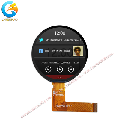 1.8 inç Yuvarlak TFT LCD, 360x360 çözünürlük 85/85/85/85 Serbest Görme açısı