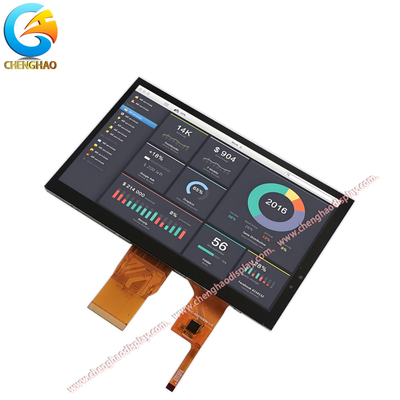 7-inç LCD Modülü 1024x600 çözünürlüklü dokunmatik panel desteği ve RGB ekran arayüzü ile