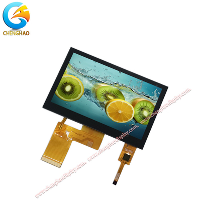 480x272 Çözümlülük 4.3 Inch LCD Ekran Modülü TFT Kapasitif Dokunmatik Ekran Normalde Siyah Ekran Modu Yüksek sıcaklık aralığı