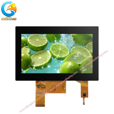 Endüstriyel Tft LCD 7 Inch 800x480 çözünürlüğü Kapasitif dokunuşla