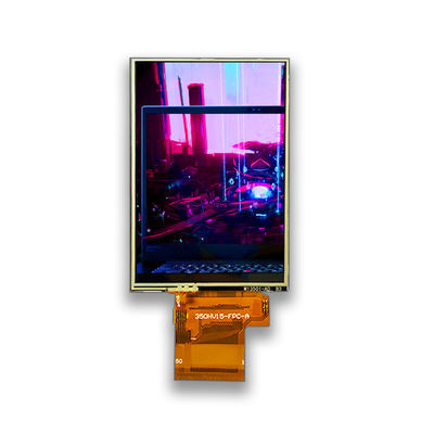 SPI 3.5 Inch RTP 280cd/m2 Resistif LCD Ekran 16 18 Bit
