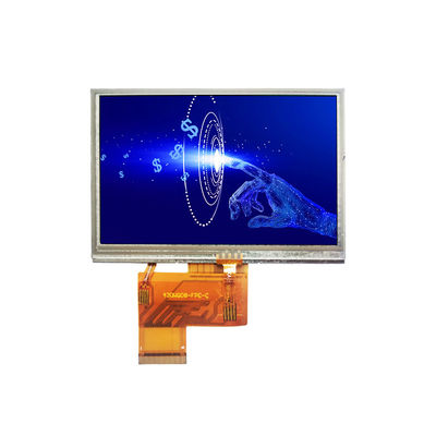 250nit 480x272 Resistif LCD Ekran Modülü RGB 40 Pin 4.3 Inch