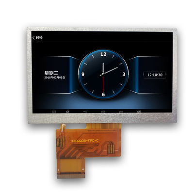 40 Pin 480x272 TN Transmissive TFT LCD Modülü Beyaz RGB 4.3'