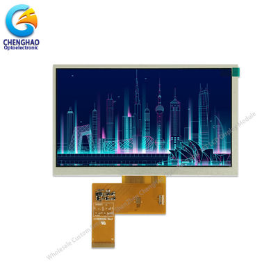 7.0 inç Küçük TFT LCD Ekranı 800 * 480 Çözünürlük Beyaz LED Arkaplan