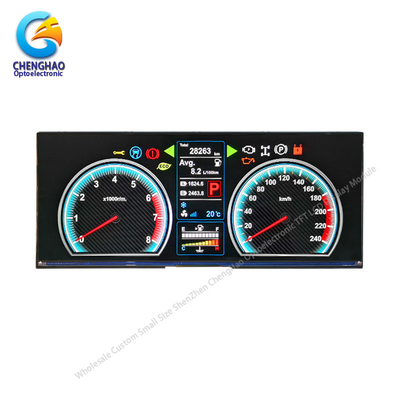 12.3 inç TFT LCD Ekranı RGB Renkli Ultra Geniş Eğilmiş Çubuk LCD