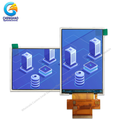 I80 Sistemi Endüstriyel TFT Ekranı Halogen Serbest 3.5 Inç 18 Bit CTP FPC