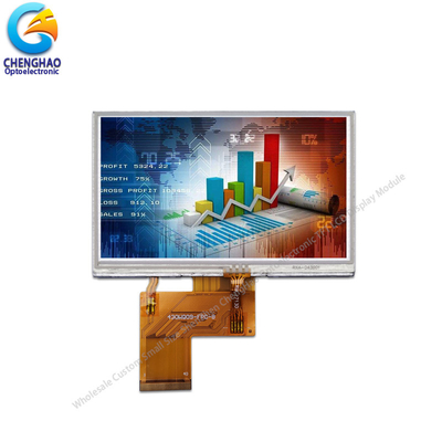 230cd/M2 FPC Resistive LCD Display 4.3 Inch 480x272 İnce Film Transistor Monitörü
